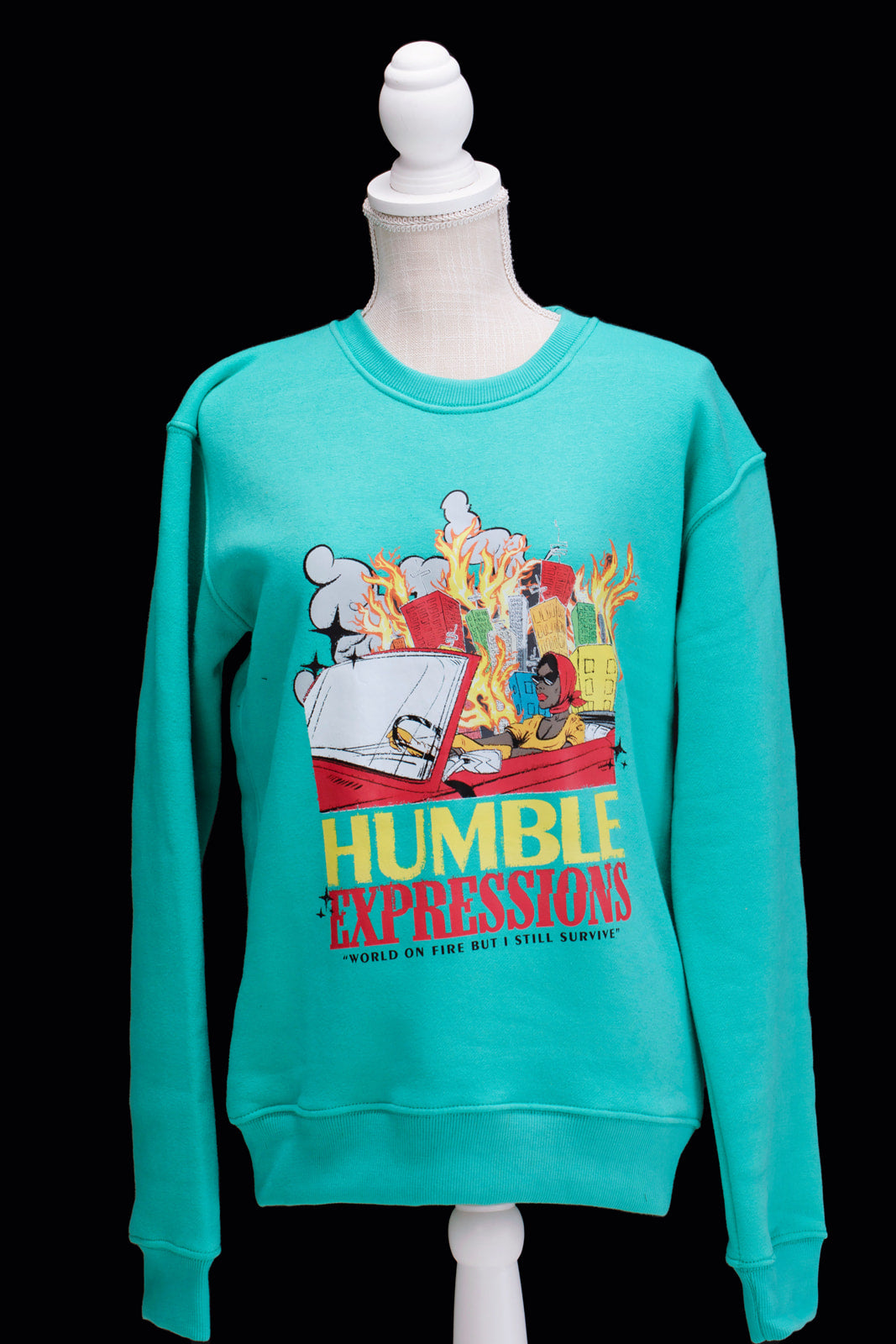 Teal Kadison Sweat Shirt - Humble Expressions LLC